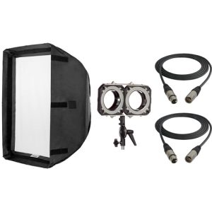 Hive Lighting Double Light Softbox Kit with Double Header Mount for Omni-Color LEDs