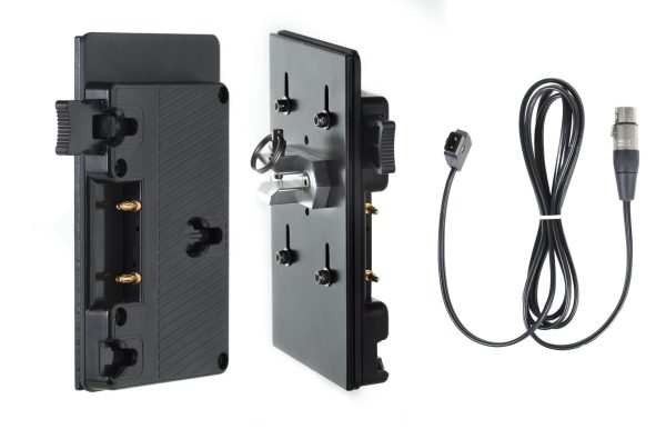 Hive Lighting Gold Mount Battery Plate with D-Tap Connector and Cable - Image 2