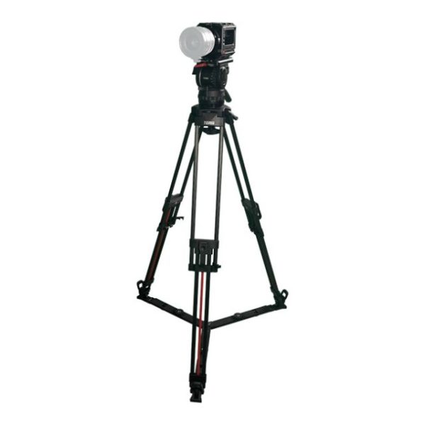 Blackmagic PYXIS 6K + Teris Fluid Head with 100mm Flat Base 2-Stage Carbon Fiber Tripod (33lb)
