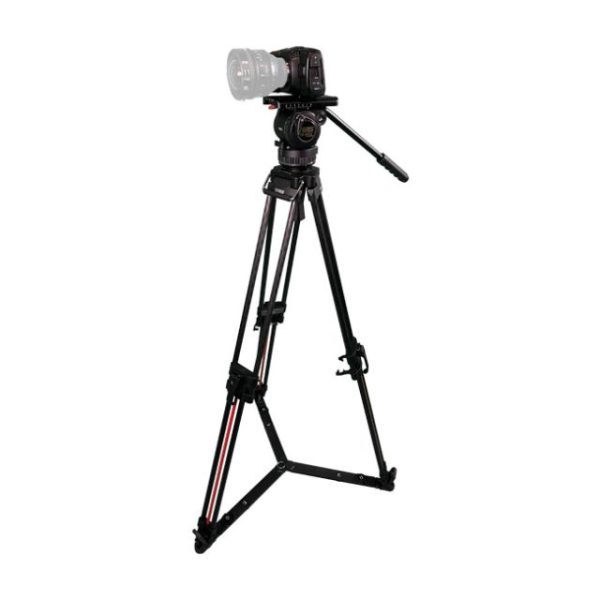 Blackmagic Pocket Cinema Camera 4K + Teris Fluid Head with 100mm Flat Base 2-Stage Carbon Fiber Tripod (26.5lb)