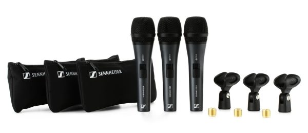 Sennheiser 3-Pack e835-S Cardioid Dynamic Vocal Microphone - Image 4